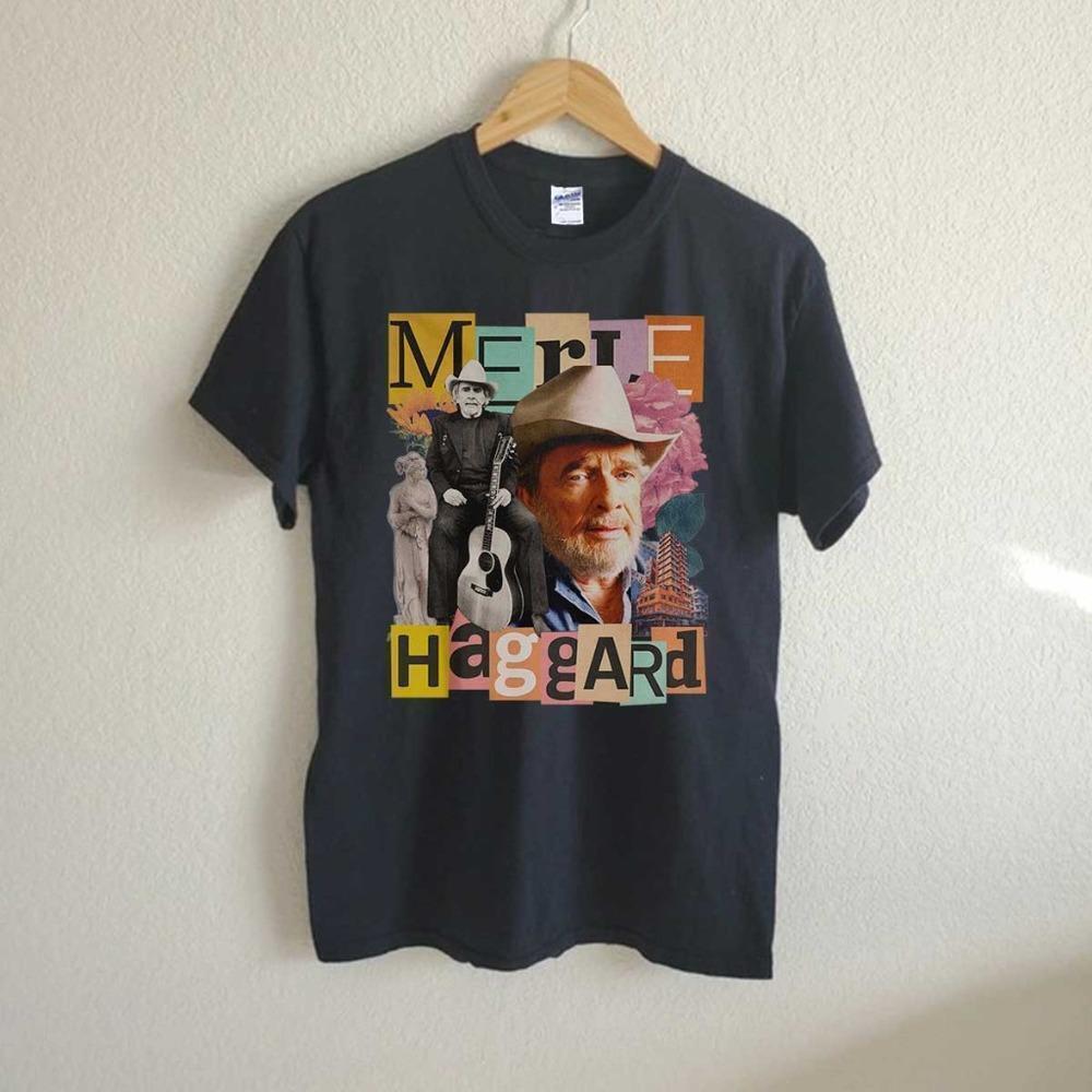 Merle Haggard Unisex Tshirts Hip Hop Style Shirt